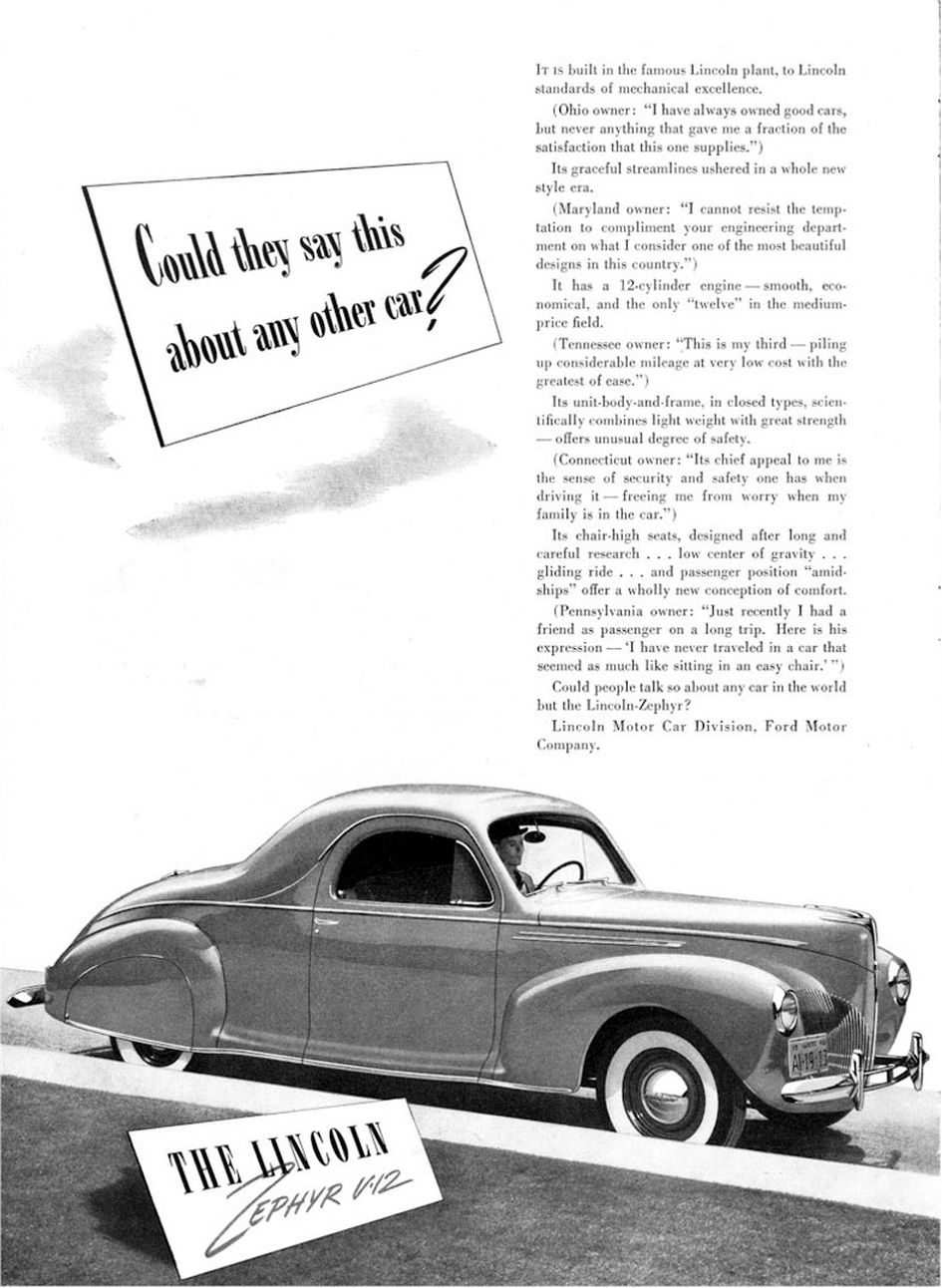 1940 Lincoln Zephyr 24
